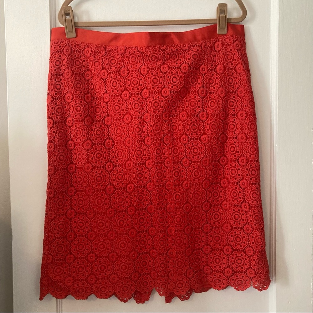 Boden lace pencil skirt 16